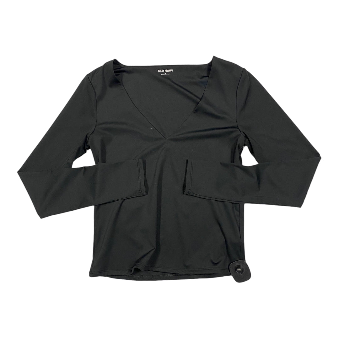 Top Long Sleeve Basic By Old Navy In Black, Size: S