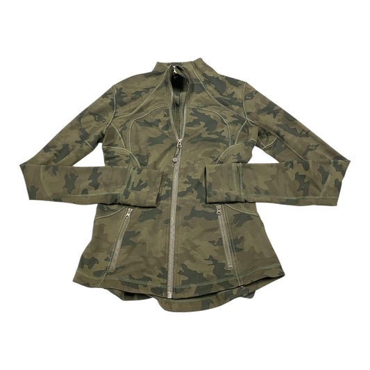 Athletic Jacket By Lululemon In Camouflage Print, Size: 6