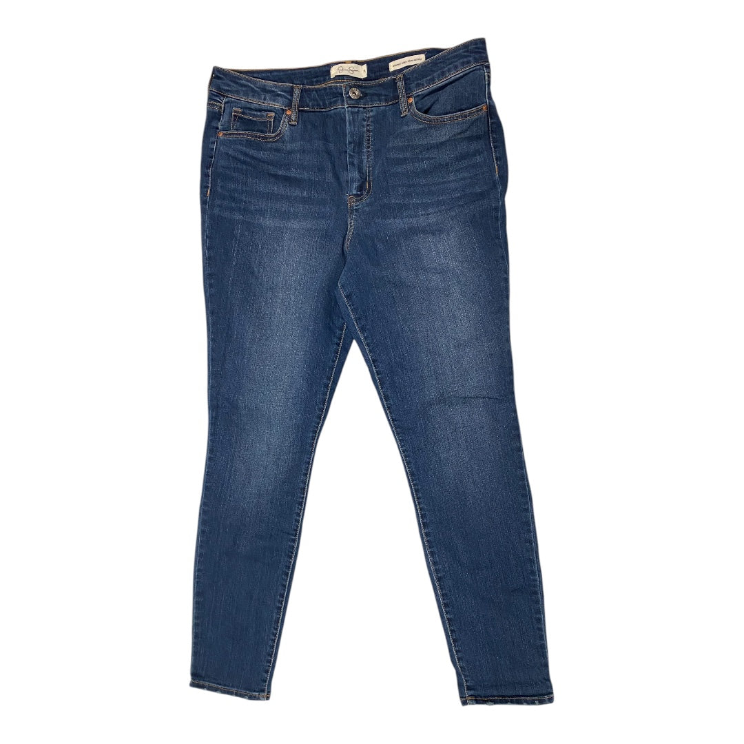 Jeans Skinny By Jessica Simpson In Blue Denim, Size: 14