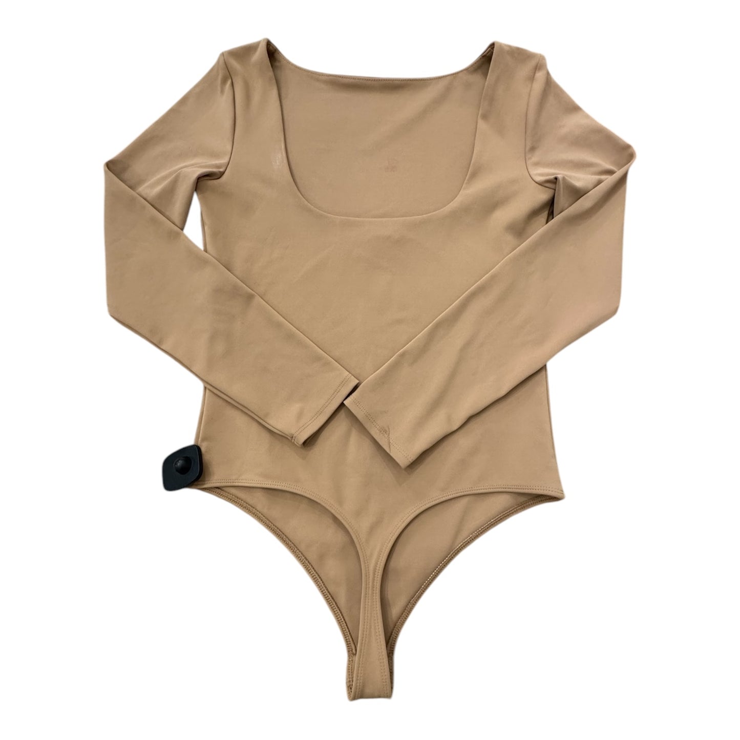 Bodysuit Long Sleeve By Express In Brown, Size: M