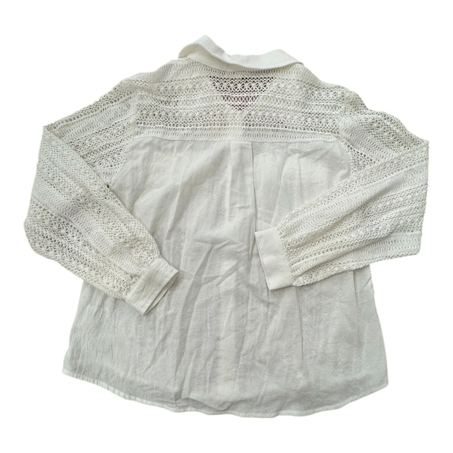 Top Long Sleeve By Jodifl In White, Size: S