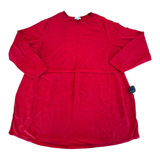 Sweater By J. Jill In Red, Size: 2x