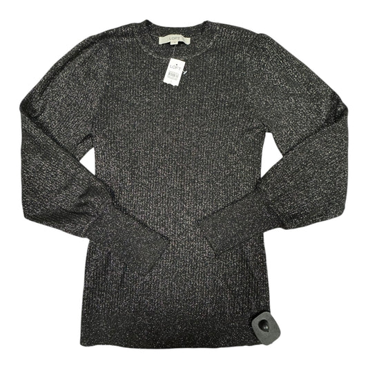 Sweater By Loft In Black & Gold, Size: S