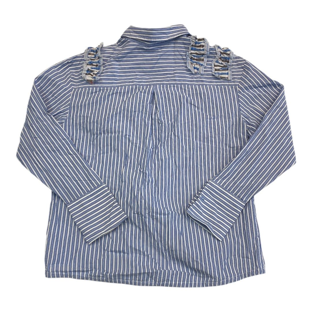 Top Long Sleeve By Maeve In Blue, Size: L