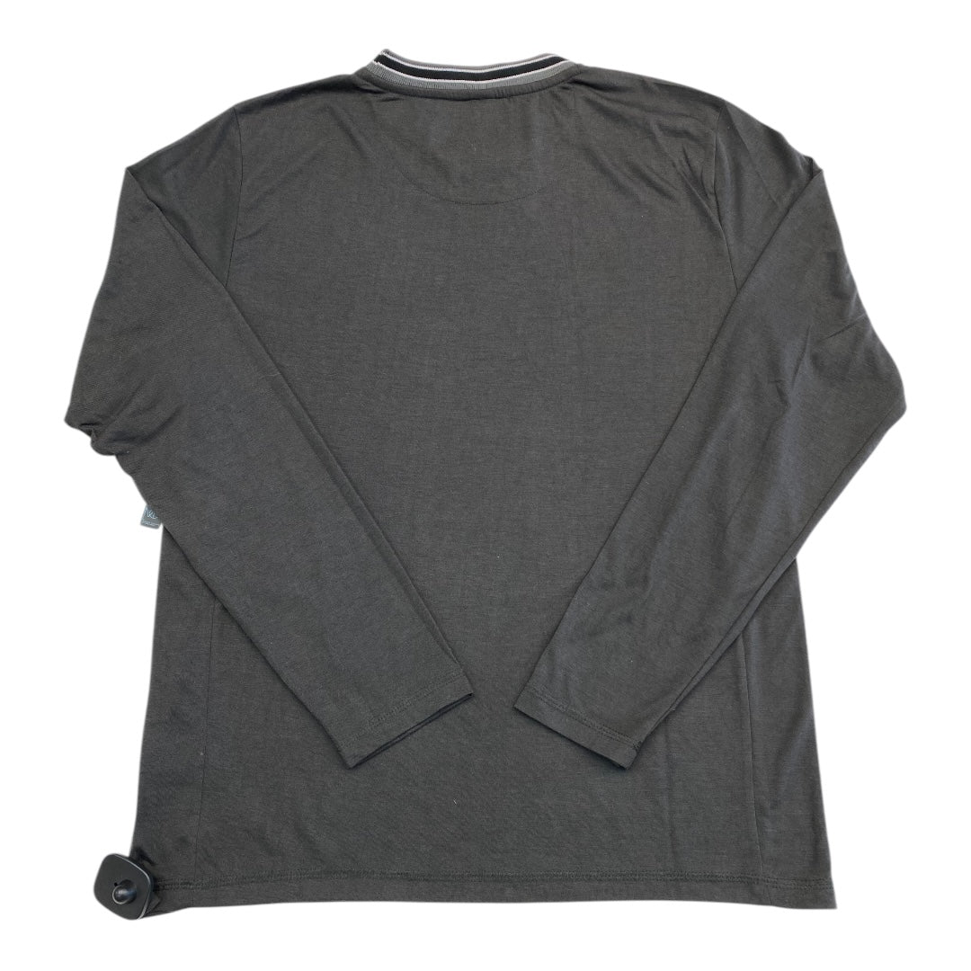 Top Long Sleeve By MODERN CULTURE In Grey, Size: M