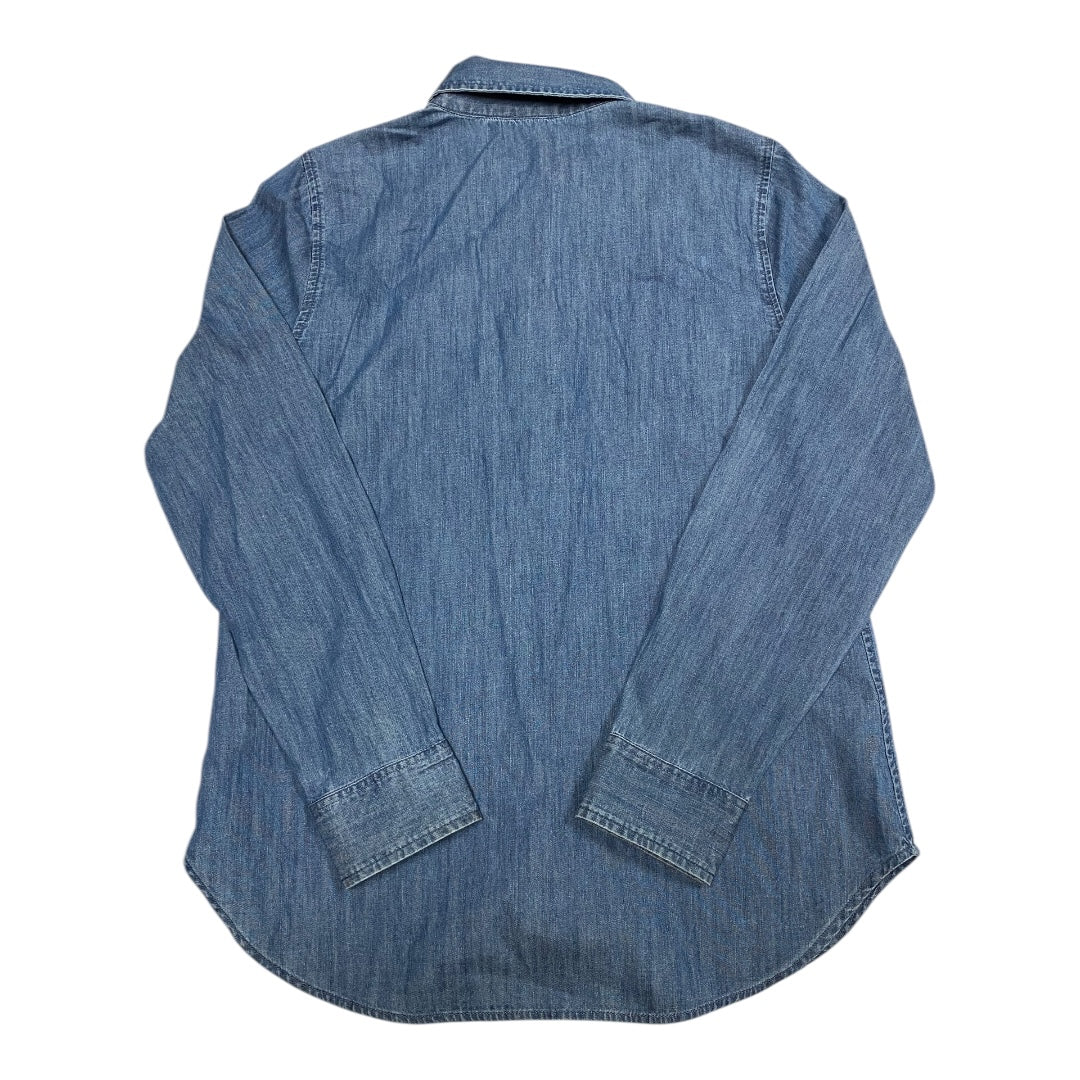 Top Long Sleeve By Talbots In Blue Denim, Size: S