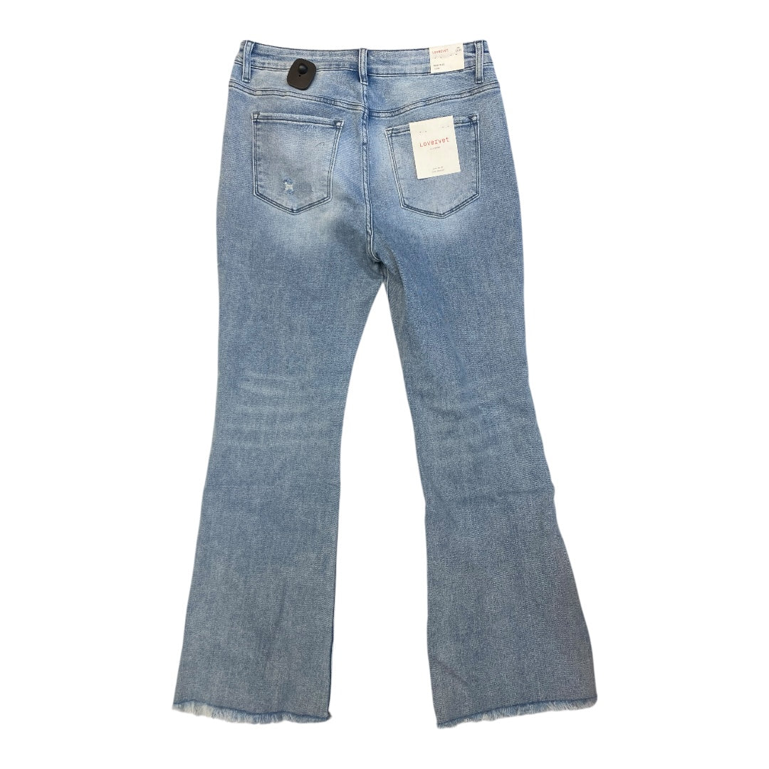 Jeans Flared By LOVERVET In Blue Denim, Size: 14