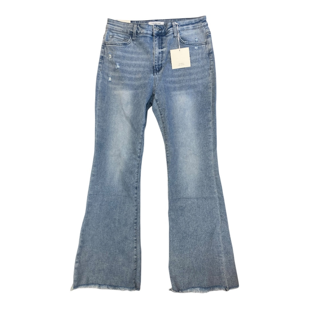 Jeans Flared By LOVERVET In Blue Denim, Size: 14