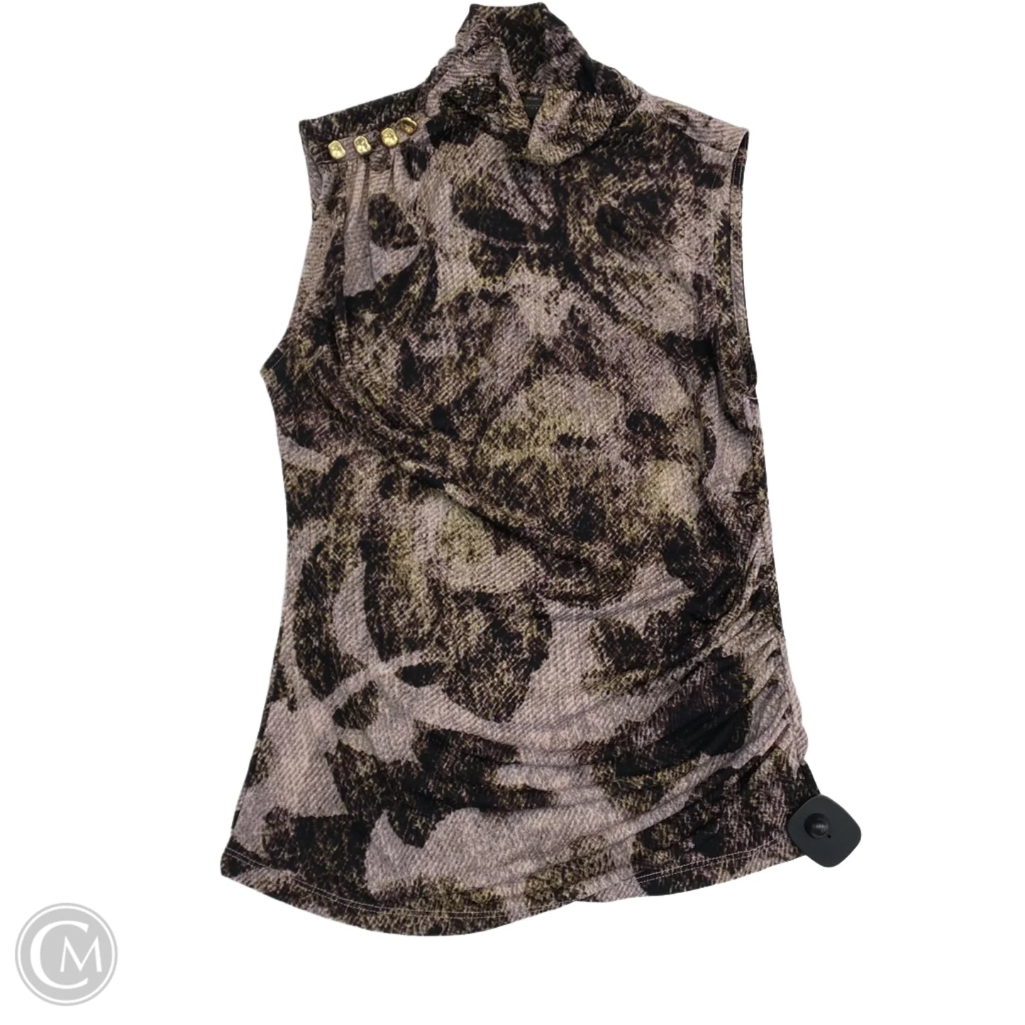 Top Sleeveless Designer By Donna Karan In Multi-colored, Size: Xs