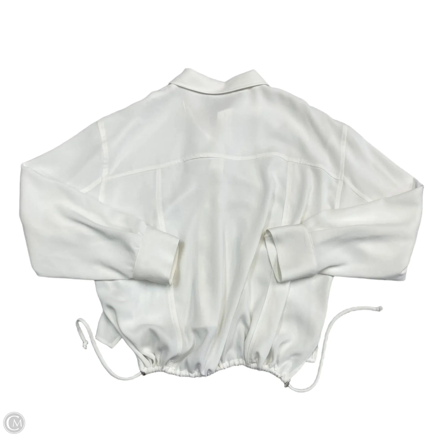 Top Long Sleeve By Zara In Ivory, Size: M