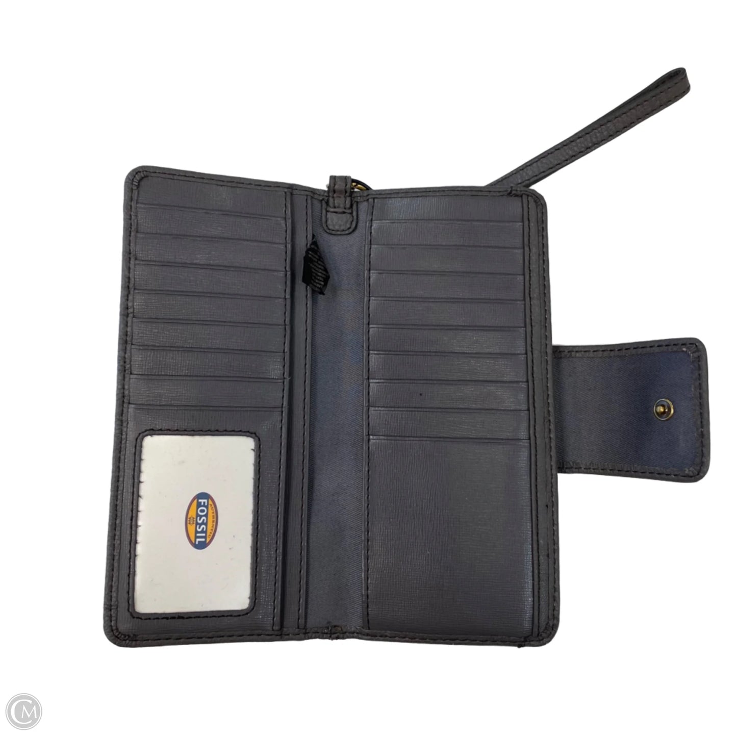 Wallet Leather By Fossil, Size: Medium