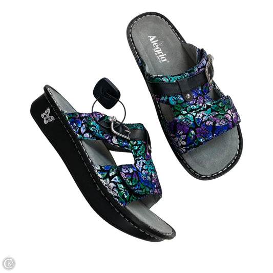 Sandals Heels Block By Cmc In Multi-colored, Size: 9.5