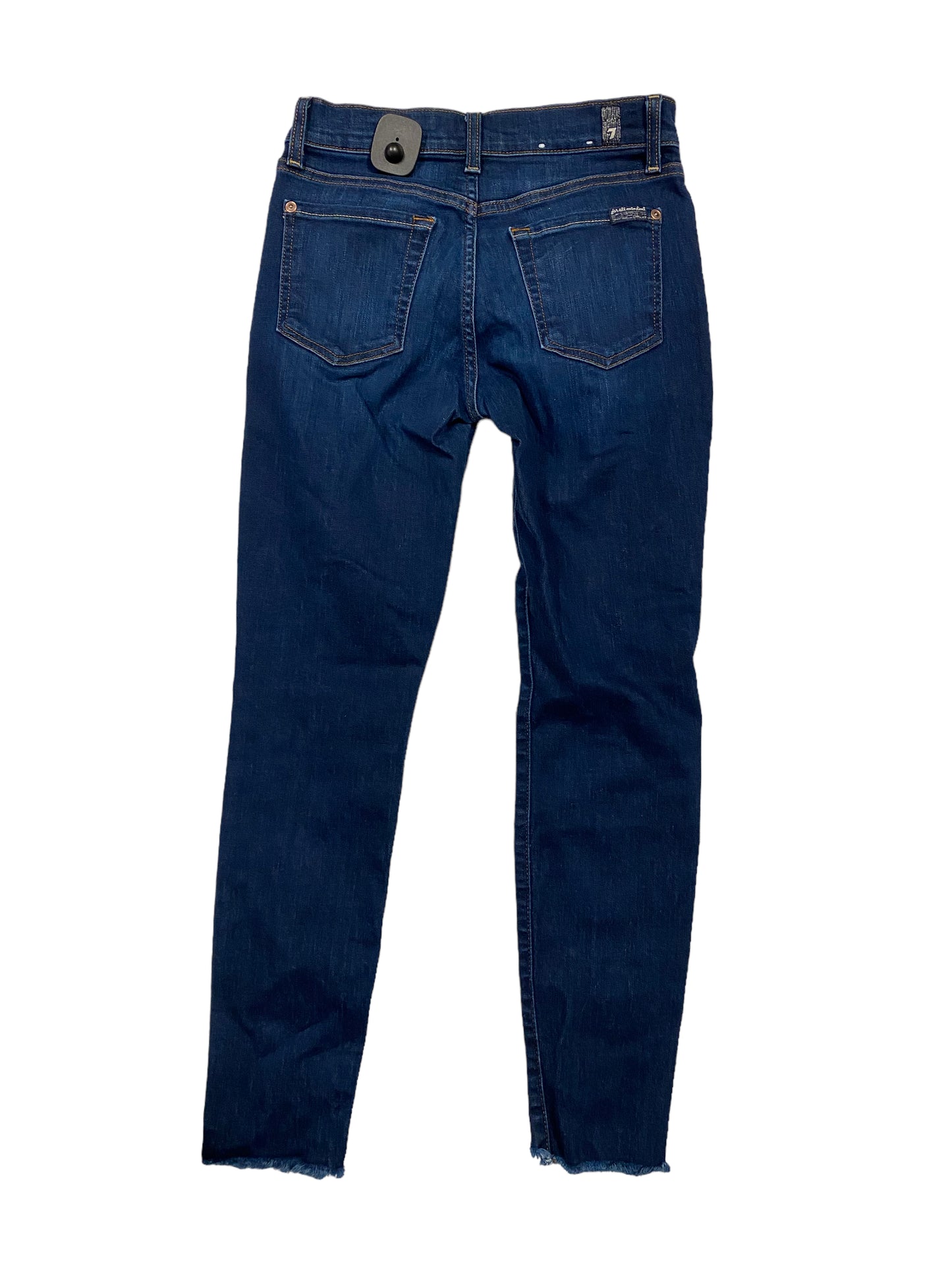 Blue Denim Jeans Skinny 7 For All Mankind, Size 2