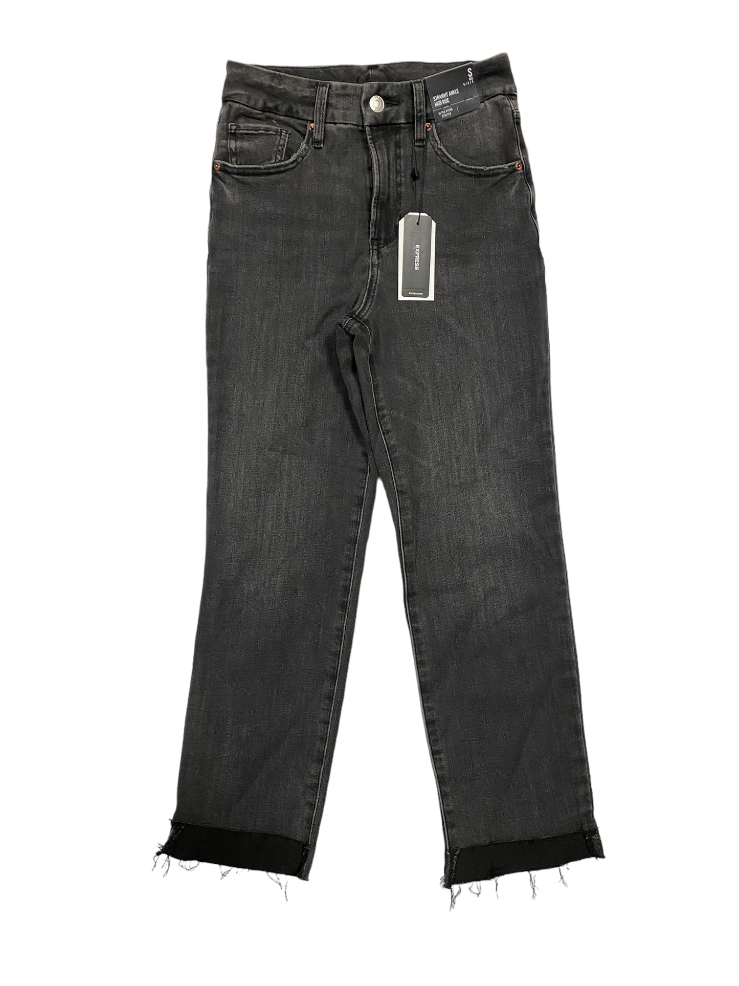 Jeans Straight By Express In Black, Size: S