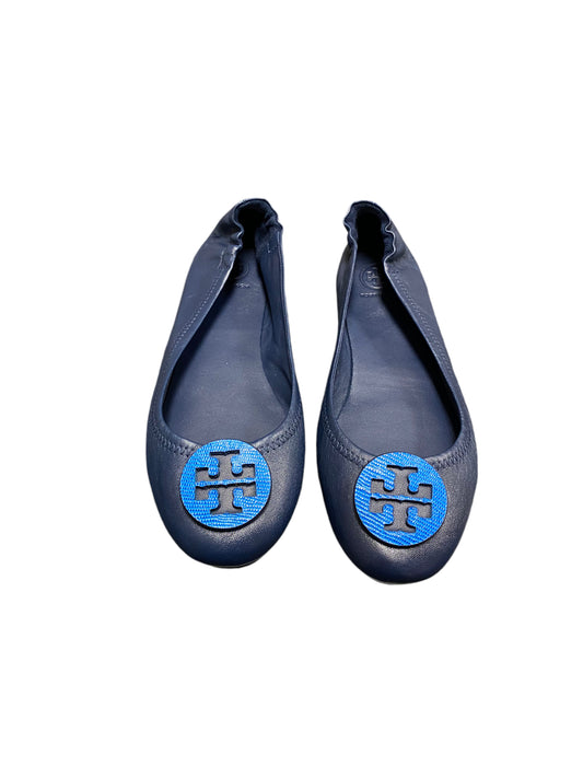 Shoes Flats By Tory Burch In Blue, Size: 7.5