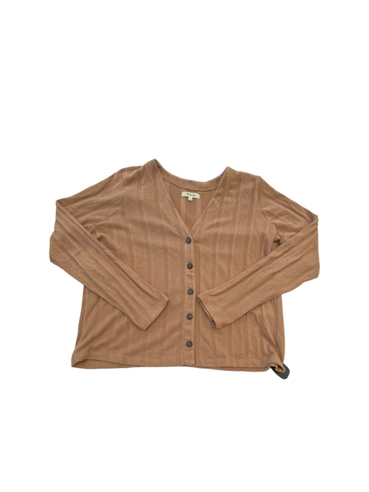 Sweater Cardigan By Madewell In Brown, Size: L