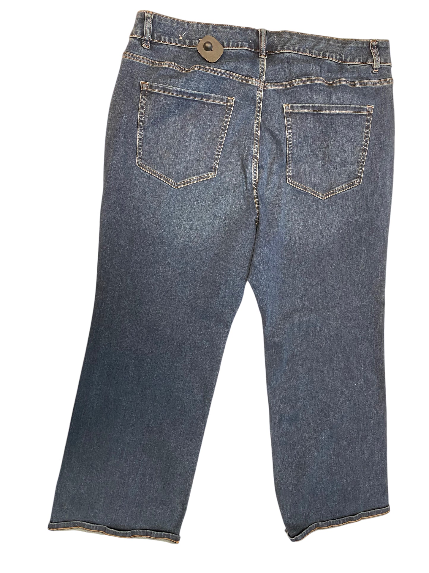 Jeans Cropped By Lane Bryant In Blue Denim, Size: 24