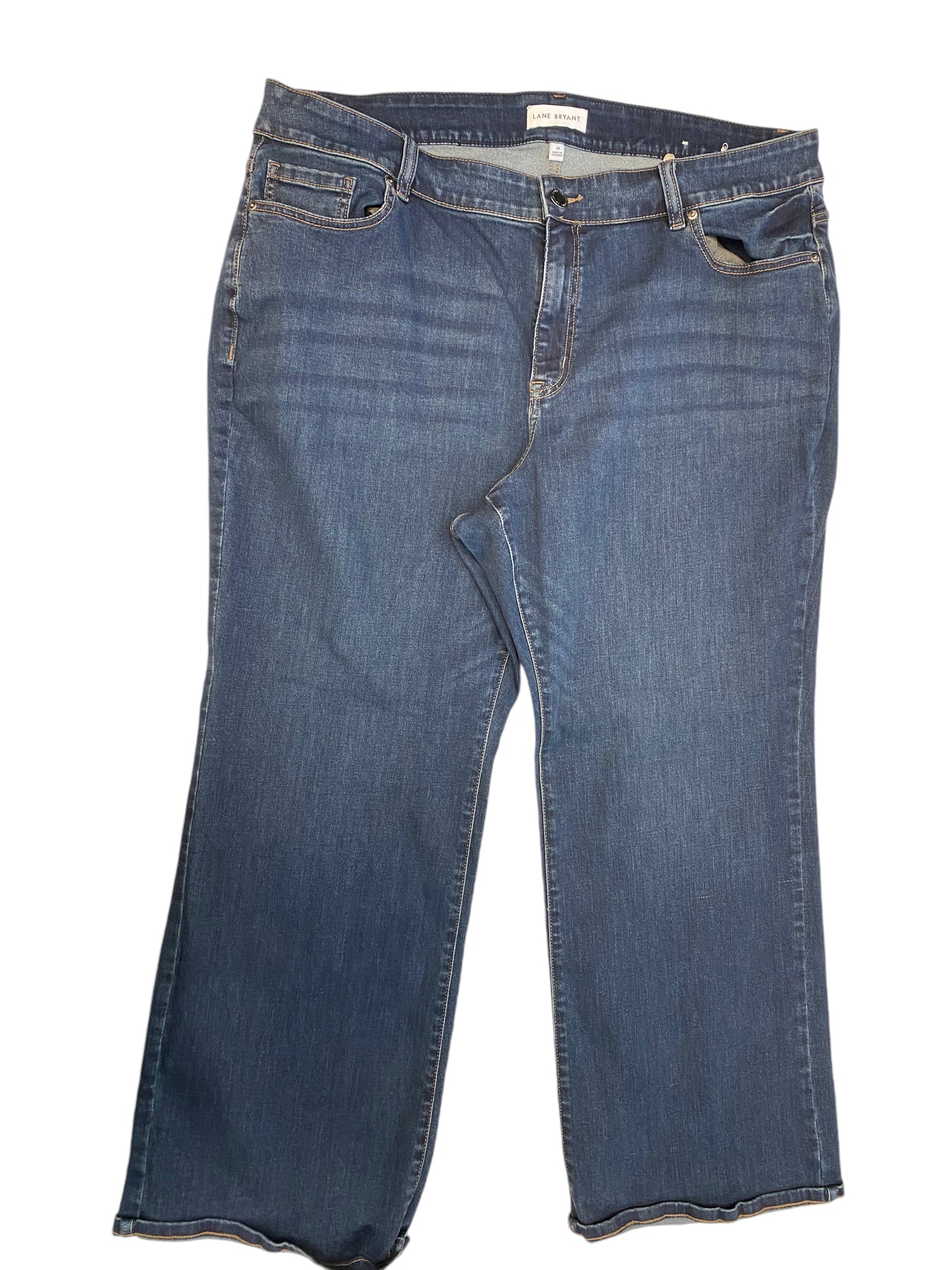 Jeans Cropped By Lane Bryant In Blue Denim, Size: 24