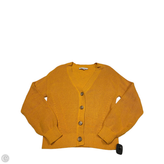 Sweater Cardigan By Loft In Yellow, Size: M