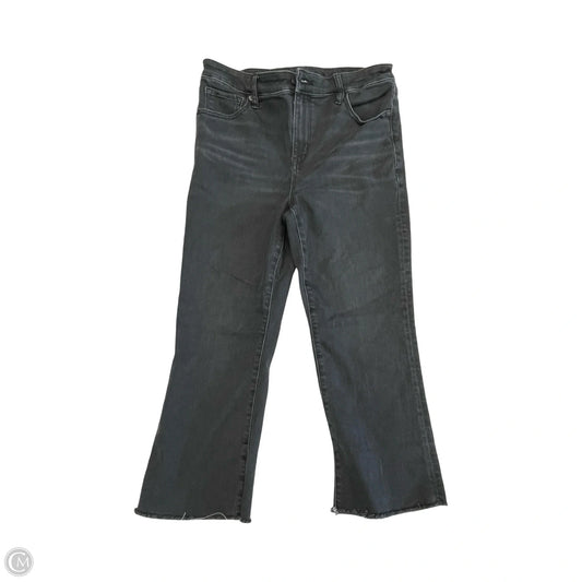 Jeans Boot Cut By American Eagle In Black Denim, Size: 10