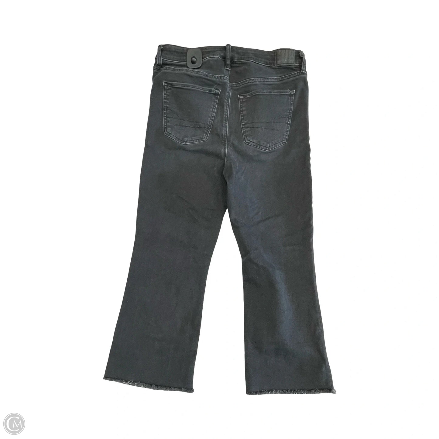 Jeans Boot Cut By American Eagle In Black Denim, Size: 10