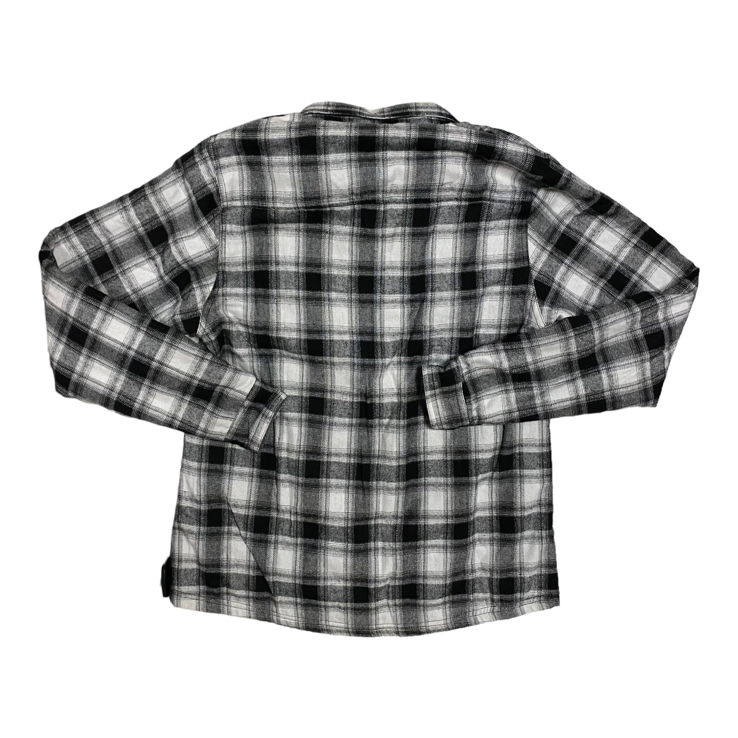 Jacket Shirt By ZENTHACE In Plaid Pattern, Size: S