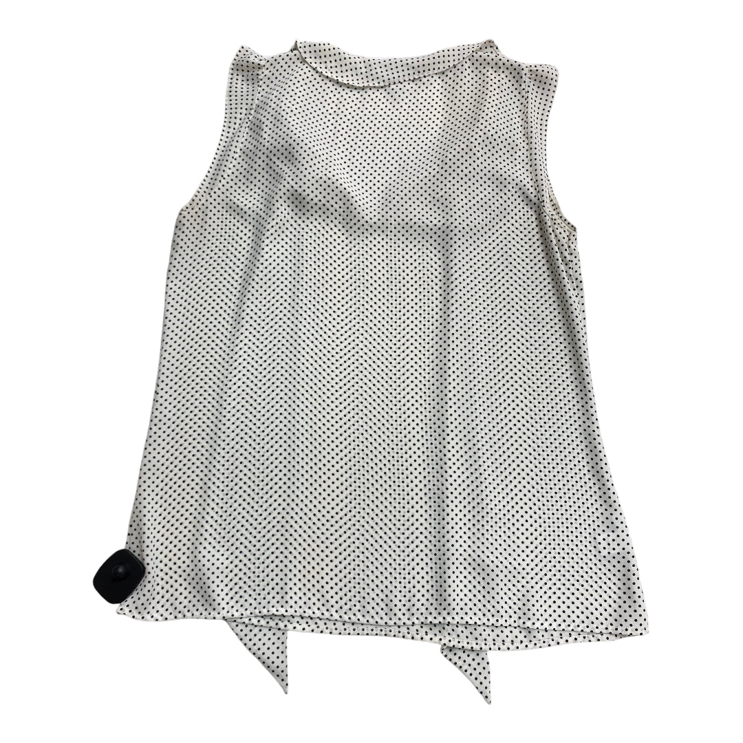 Top Sleeveless By Loft In Polkadot Pattern, Size: S