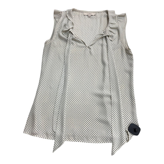 Top Sleeveless By Loft In Polkadot Pattern, Size: S