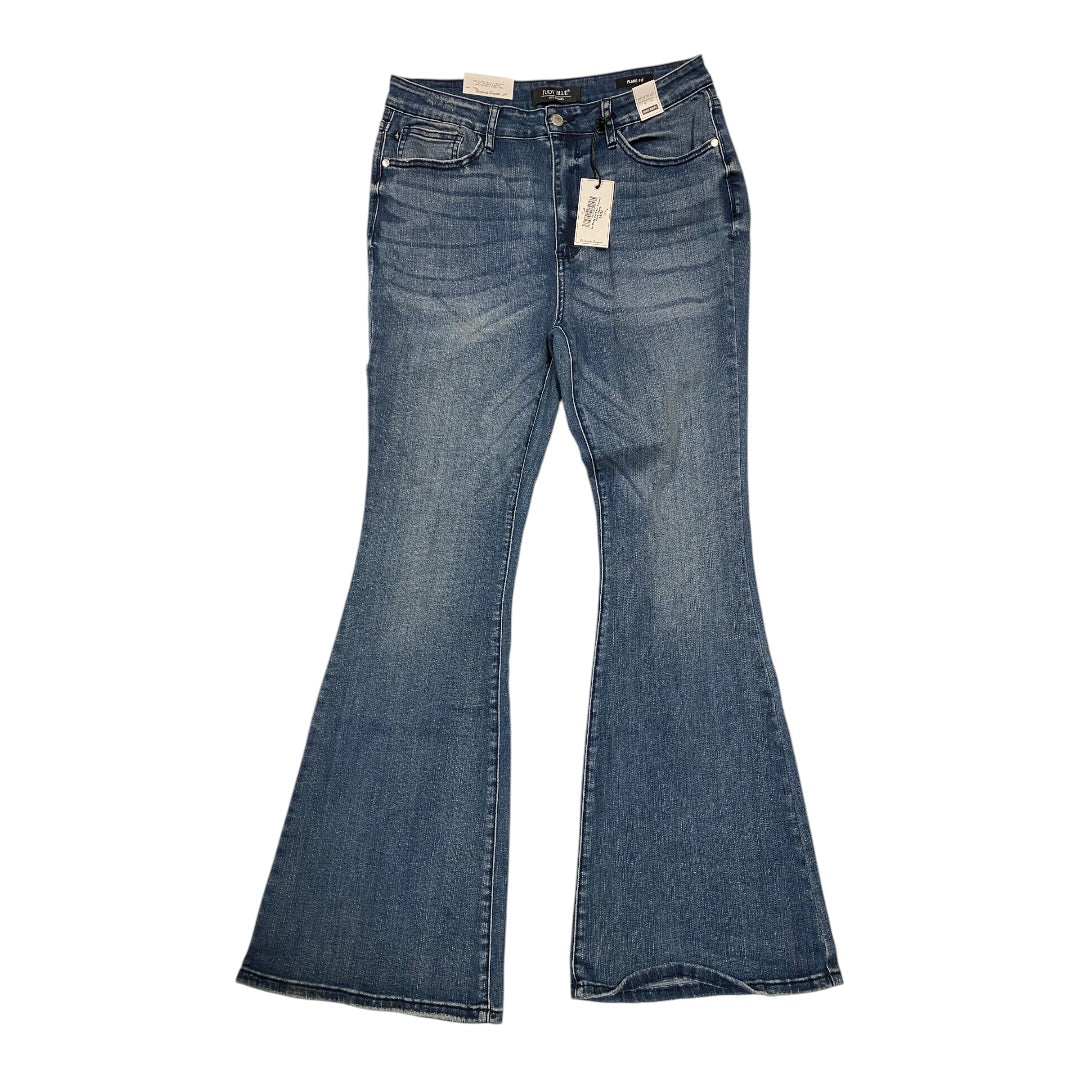 Jeans Flared By Judy Blue In Blue Denim, Size: 15