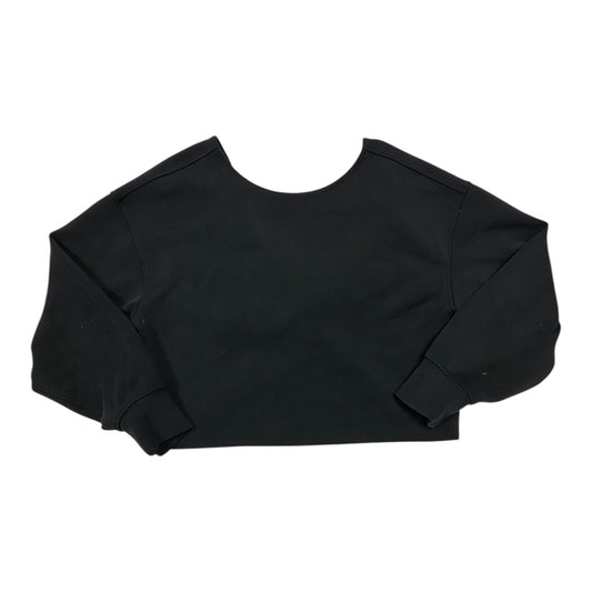 Athletic Sweatshirt Crewneck By Lululemon In Black, Size: L