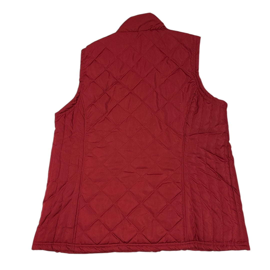 Vest Puffer & Quilted By Relativity In Red, Size: L