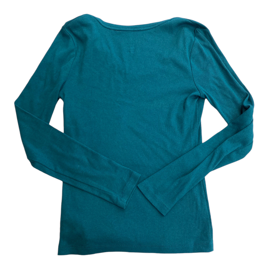 Top Long Sleeve By A New Day In Teal, Size: S