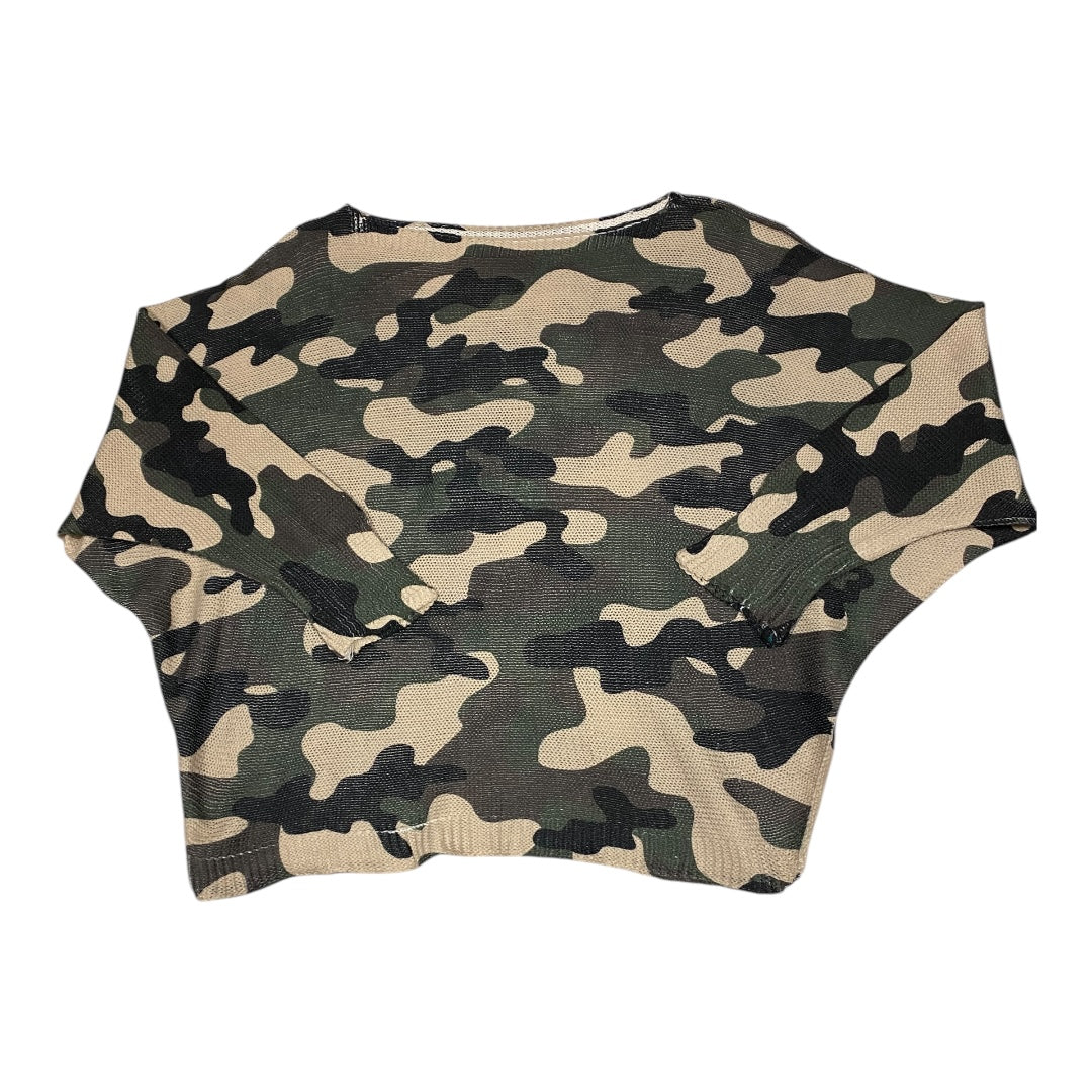 Sweater By Cmc In Camouflage Print, Size: S