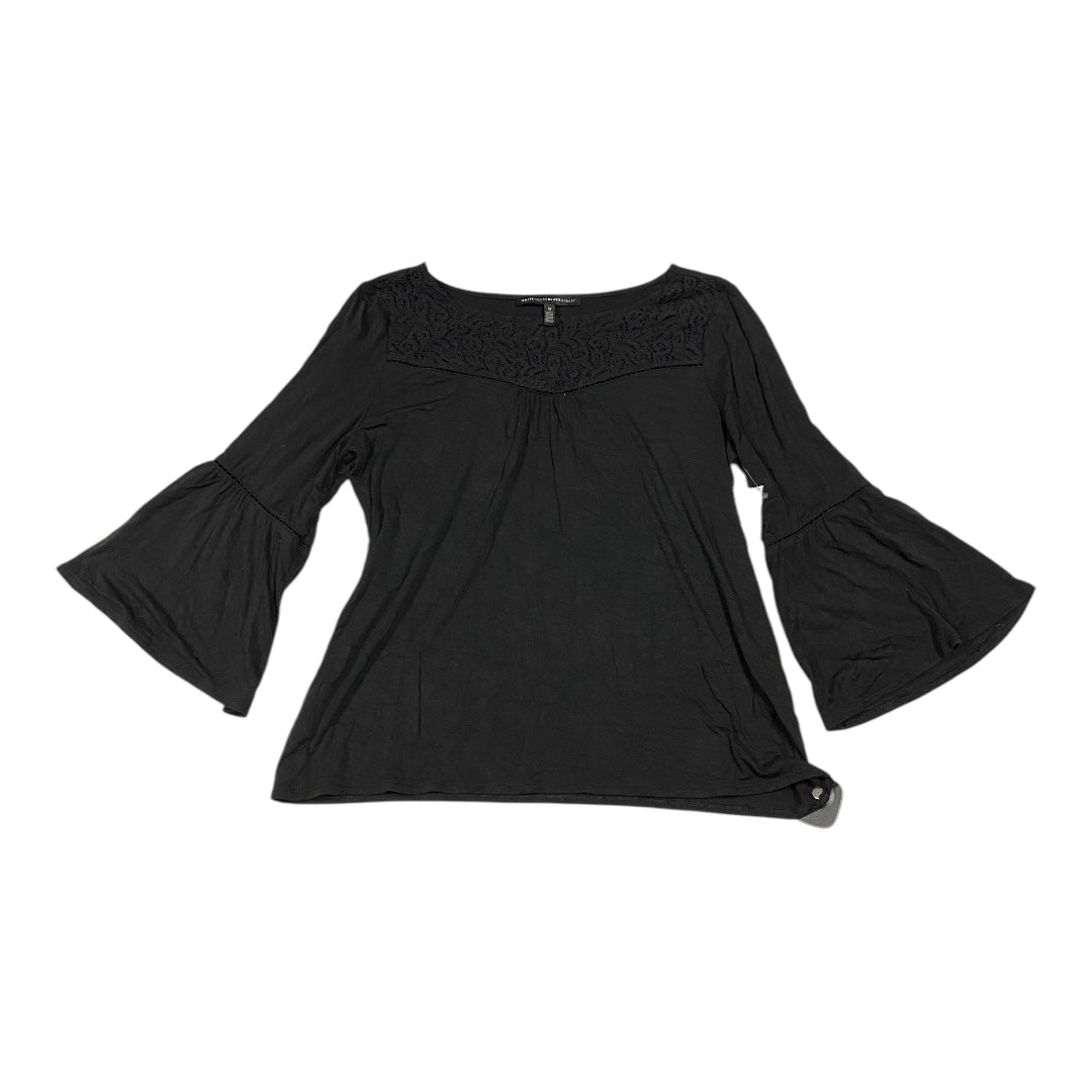 Top Long Sleeve By White House Black Market In Black, Size: M