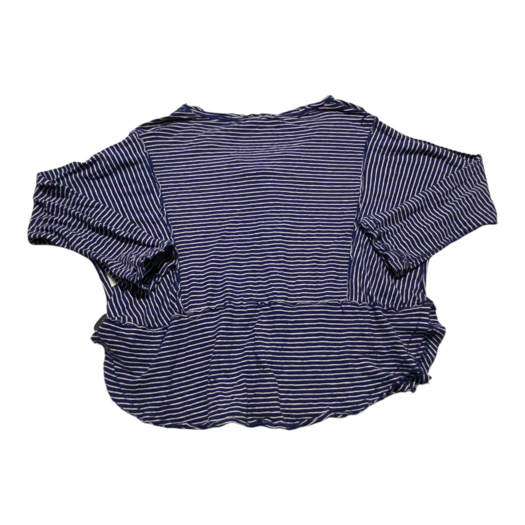 Top Long Sleeve By We The Free In Blue & White, Size: Xs