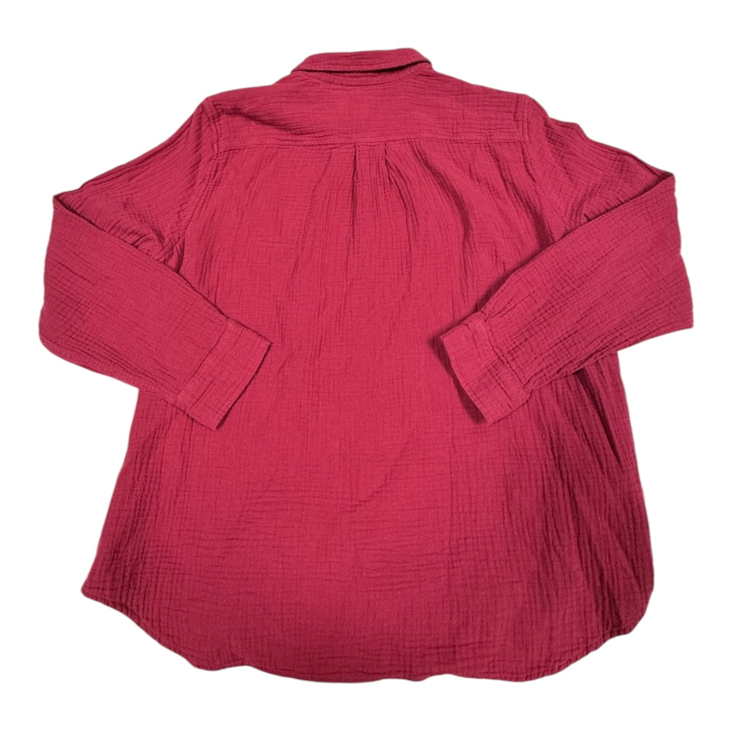 Top Long Sleeve By Eddie Bauer In Pink, Size: Xl