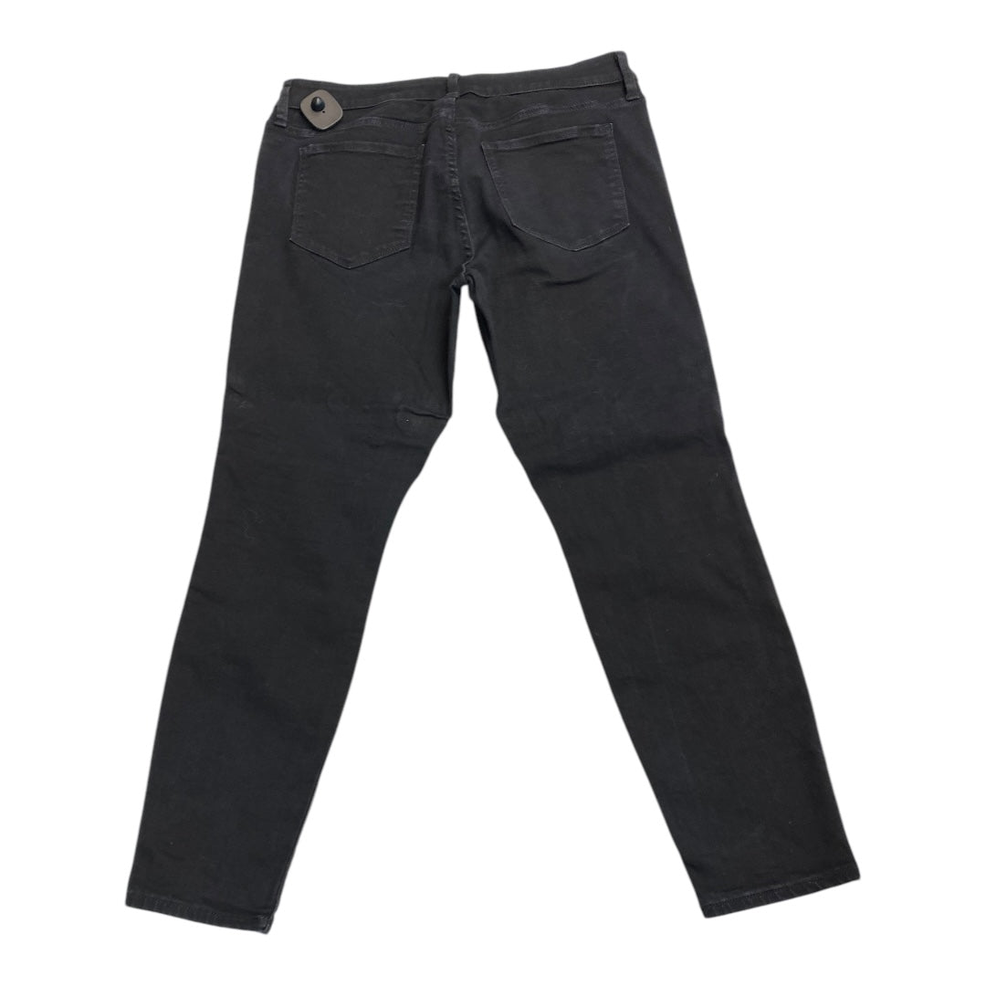 Jeans Skinny By Gap In Black Denim, Size: 14