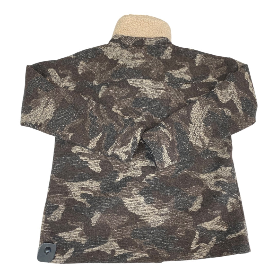 Jacket Shirt By Mystree In Camouflage Print, Size: S