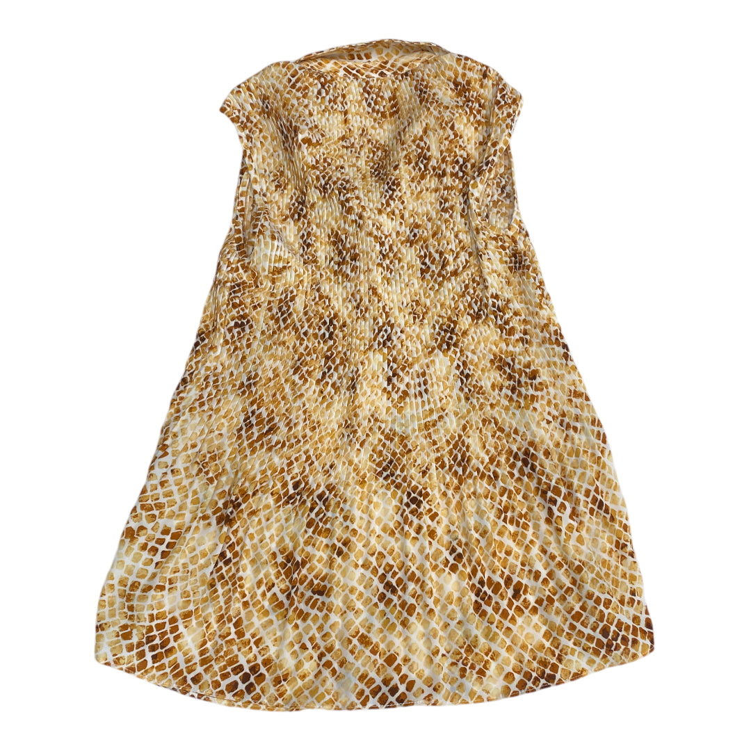 Top Sleeveless By Elie Tahari In Snakeskin Print, Size: Xs