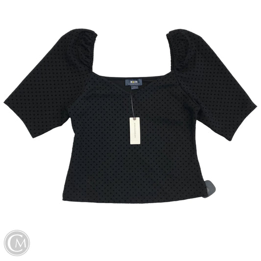 Top Short Sleeve By Maeve In Black, Size: S