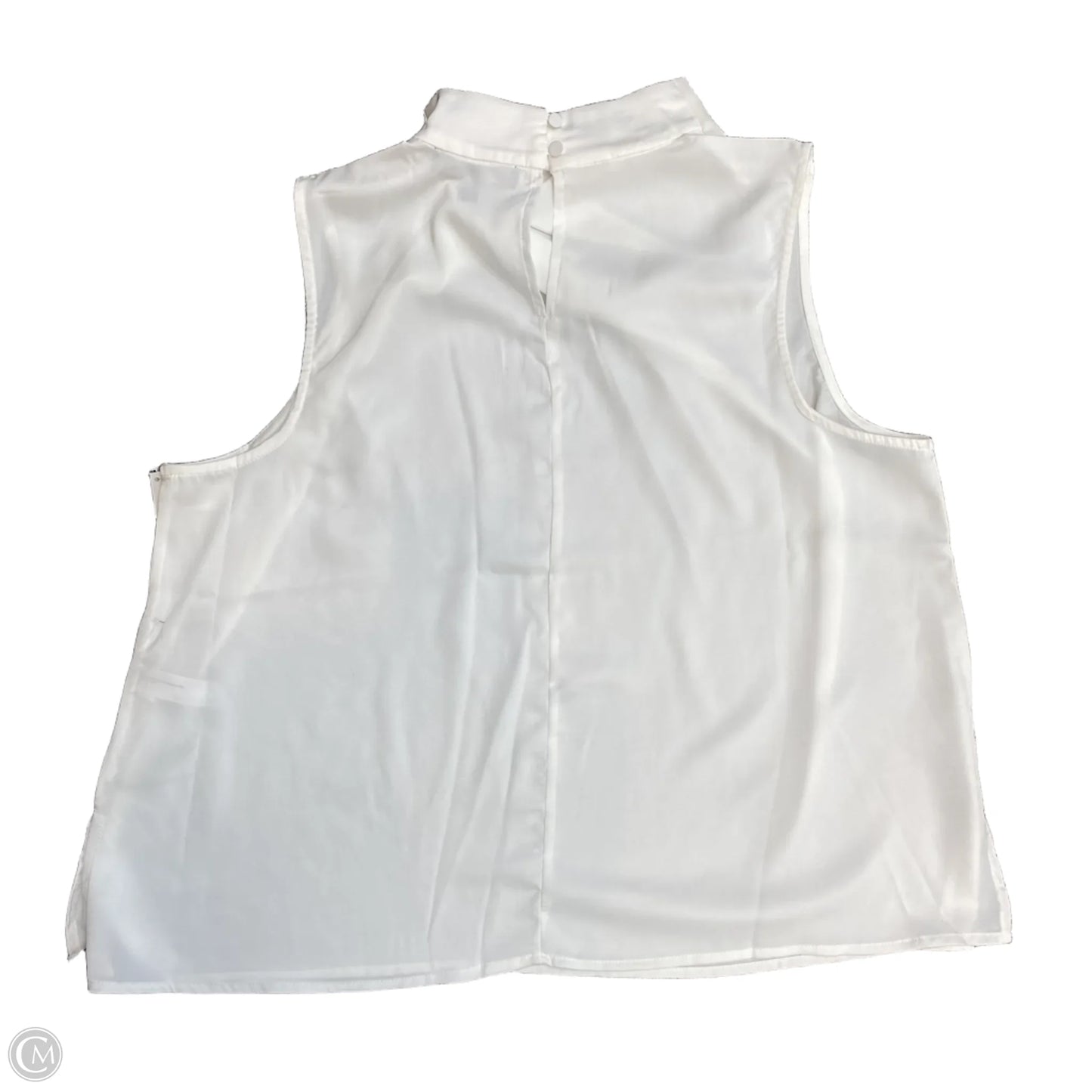 Top Sleeveless By Eloquii In White, Size: 20