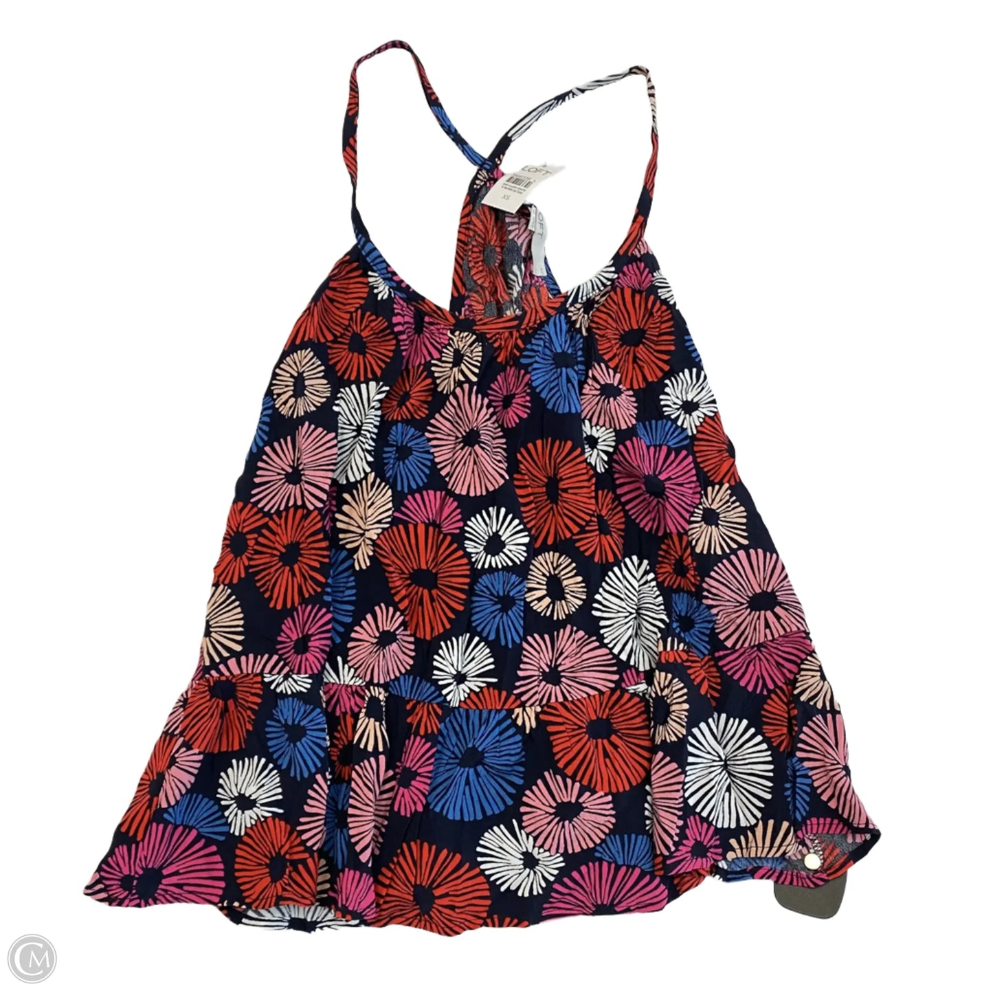 Top Sleeveless By Loft In Multi-colored, Size: Xs