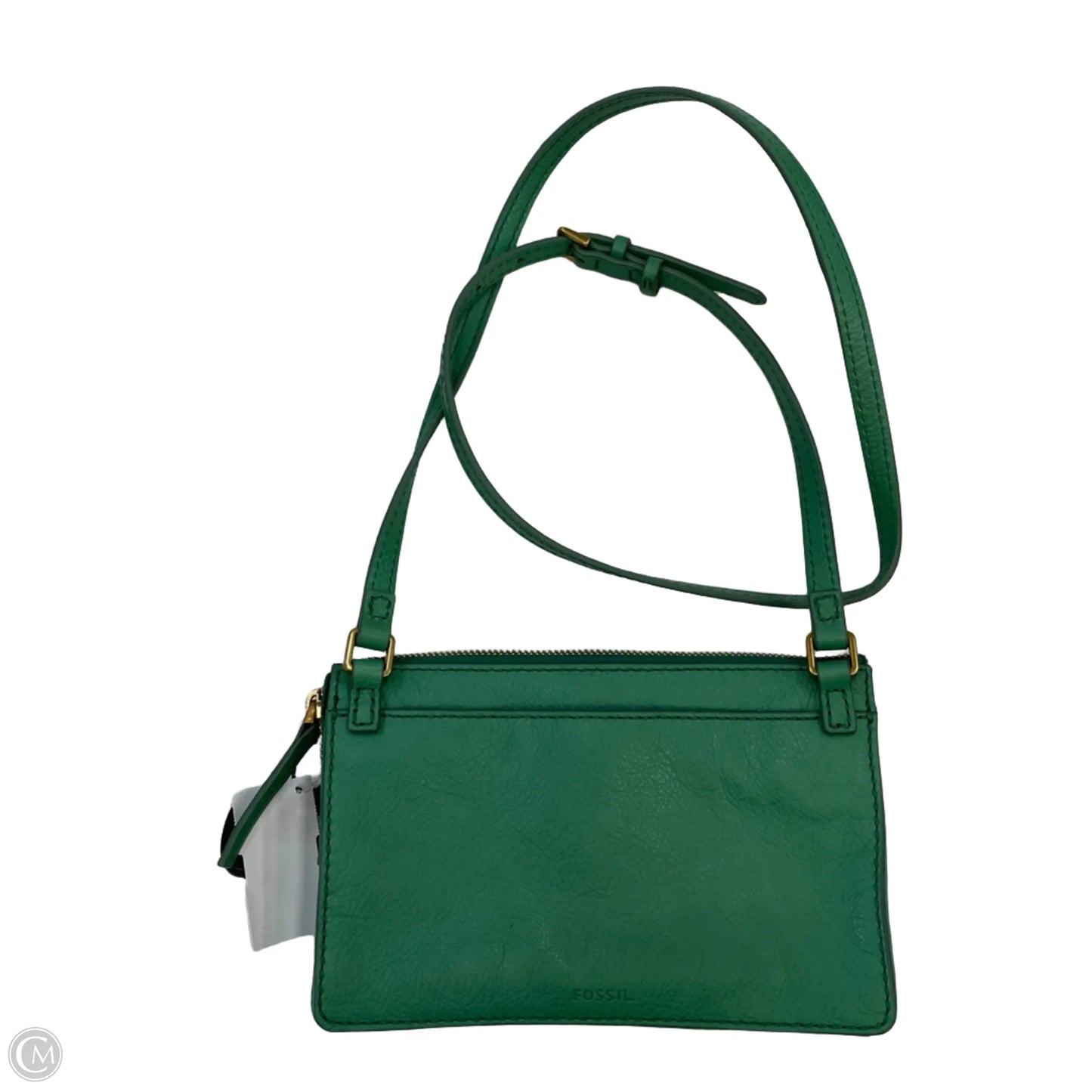 Handbag Leather By Fossil, Size: Small