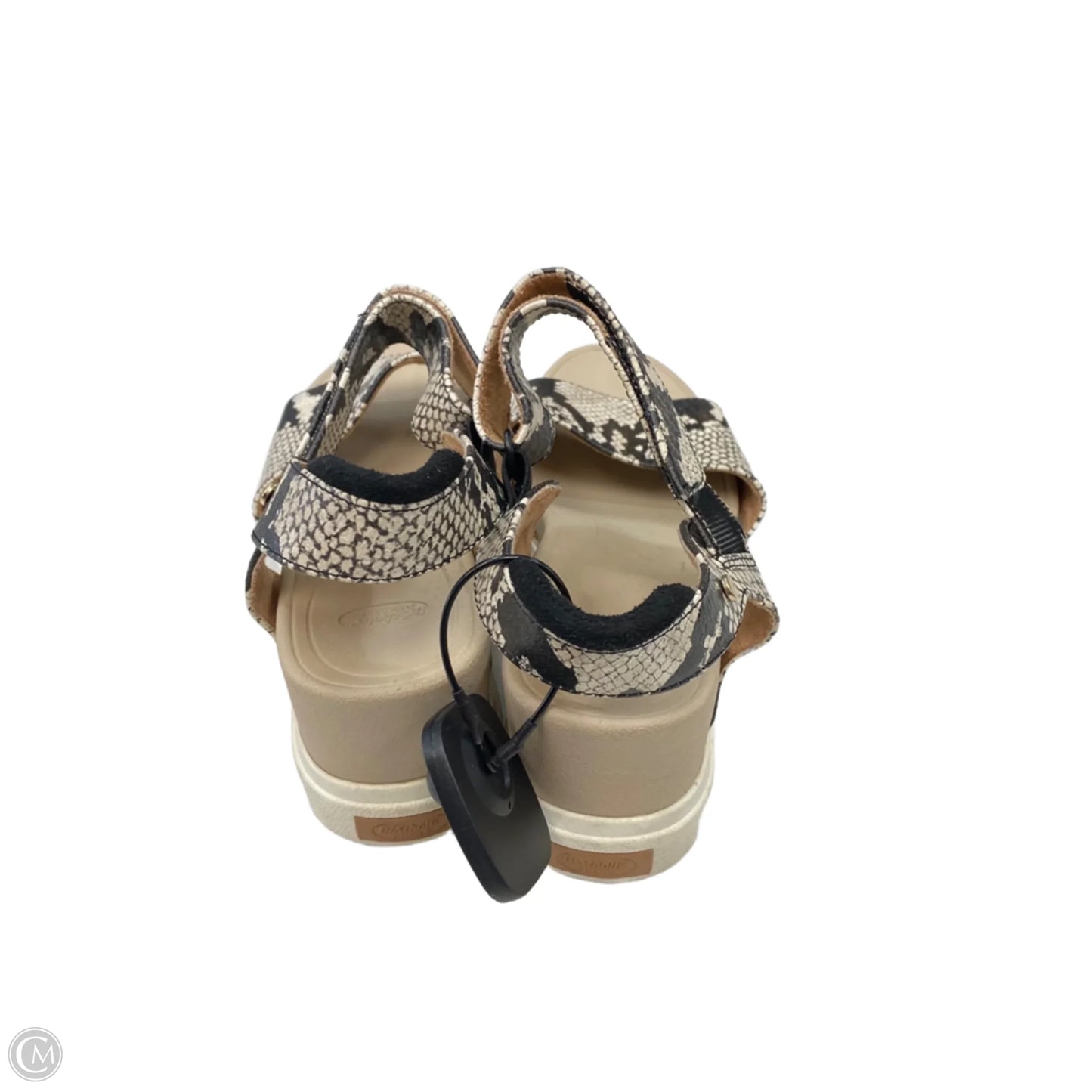 Sandals Heels Platform By Dr Scholls In Snakeskin Print, Size: 6.5