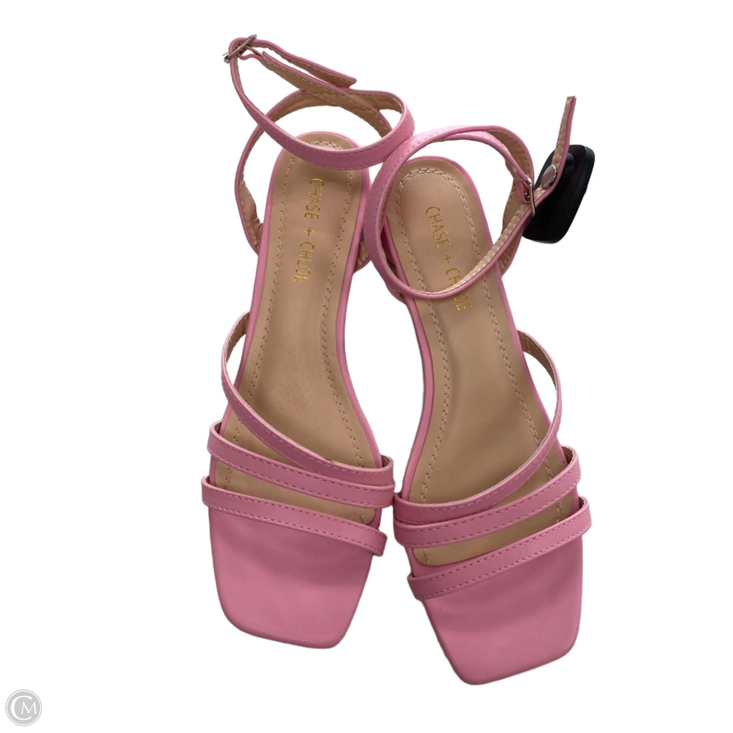 Sandals Heels Block By Cmc In Pink, Size: 8