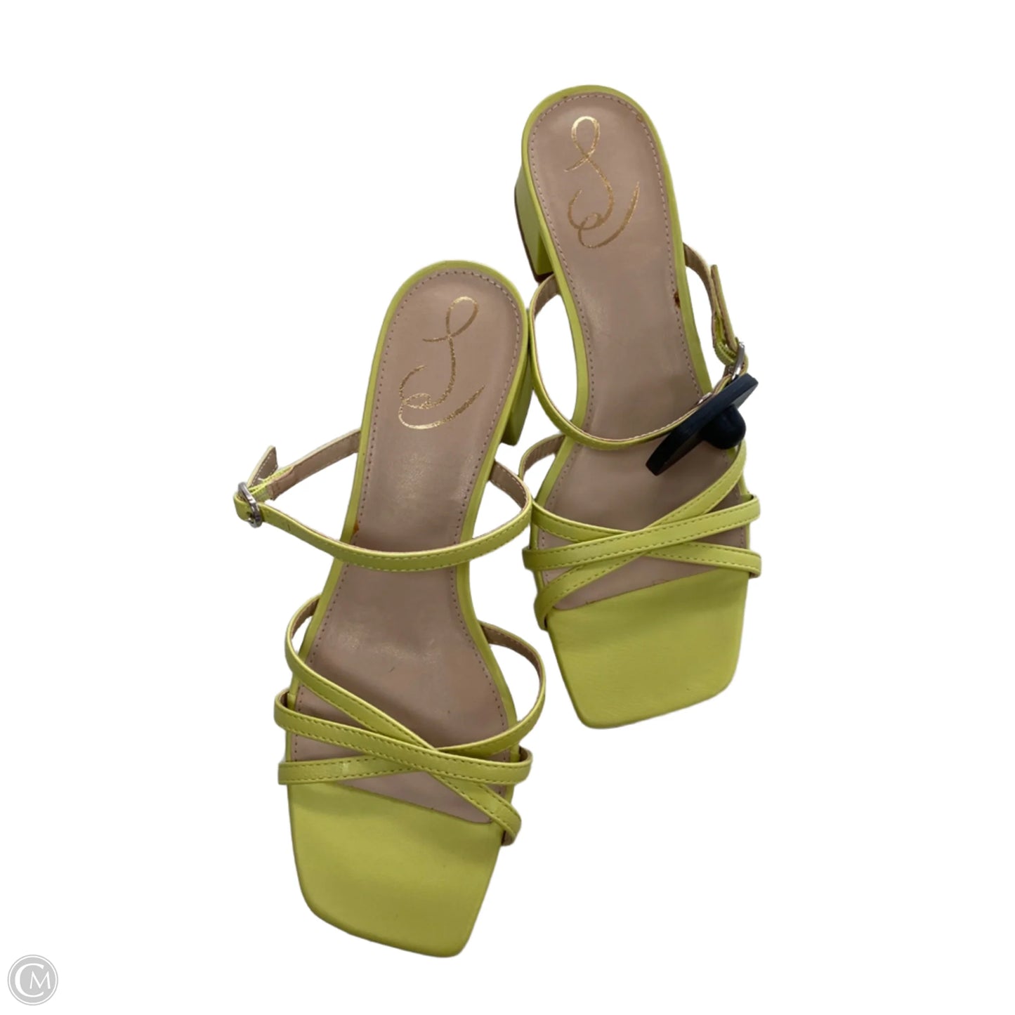 Sandals Heels Block By Sam Edelman In Green, Size: 8