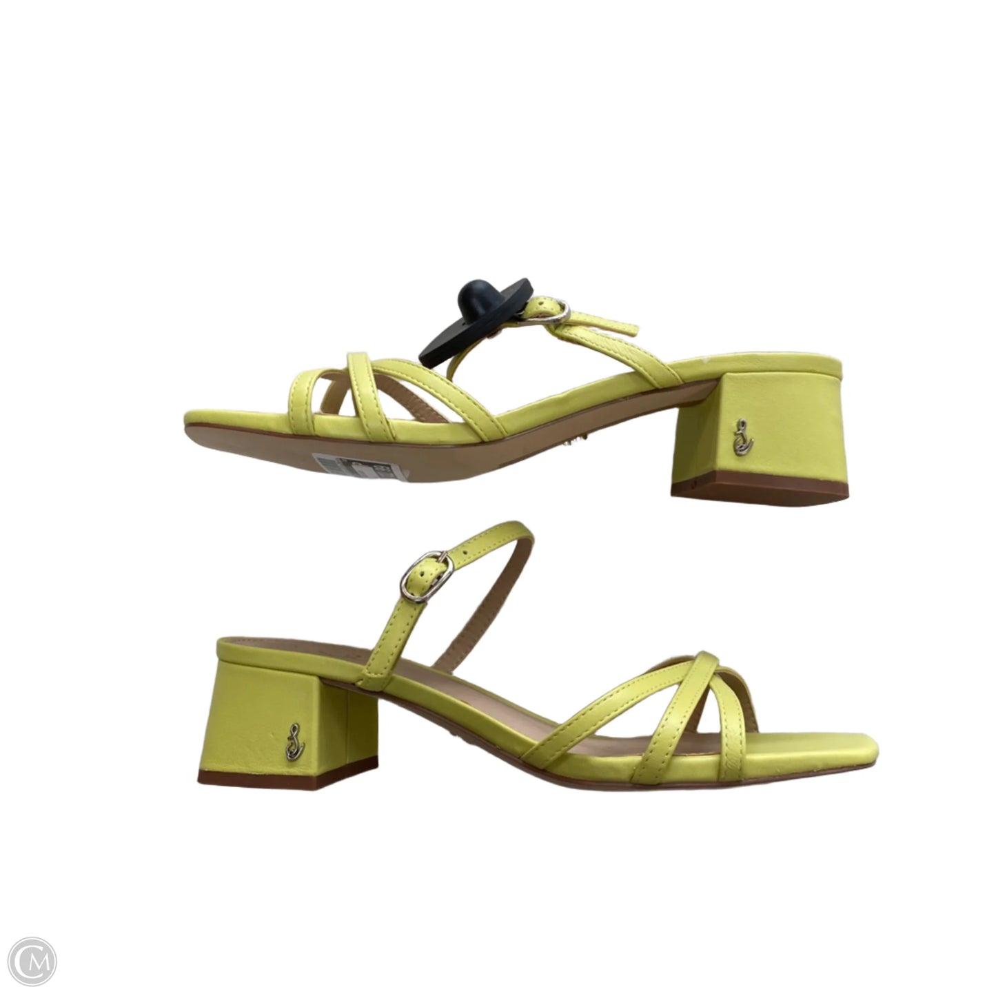 Sandals Heels Block By Sam Edelman In Green, Size: 8