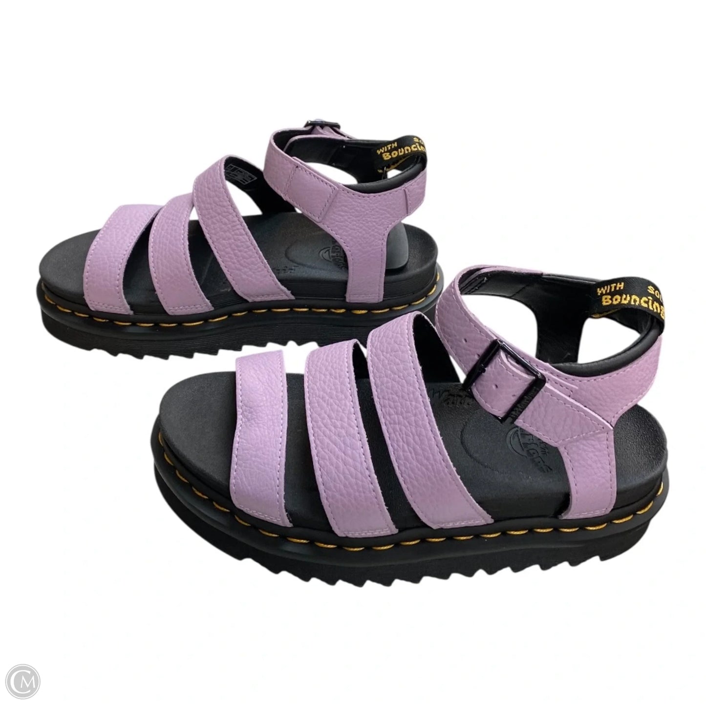 Sandals Designer By Dr Martens In Purple, Size: 7