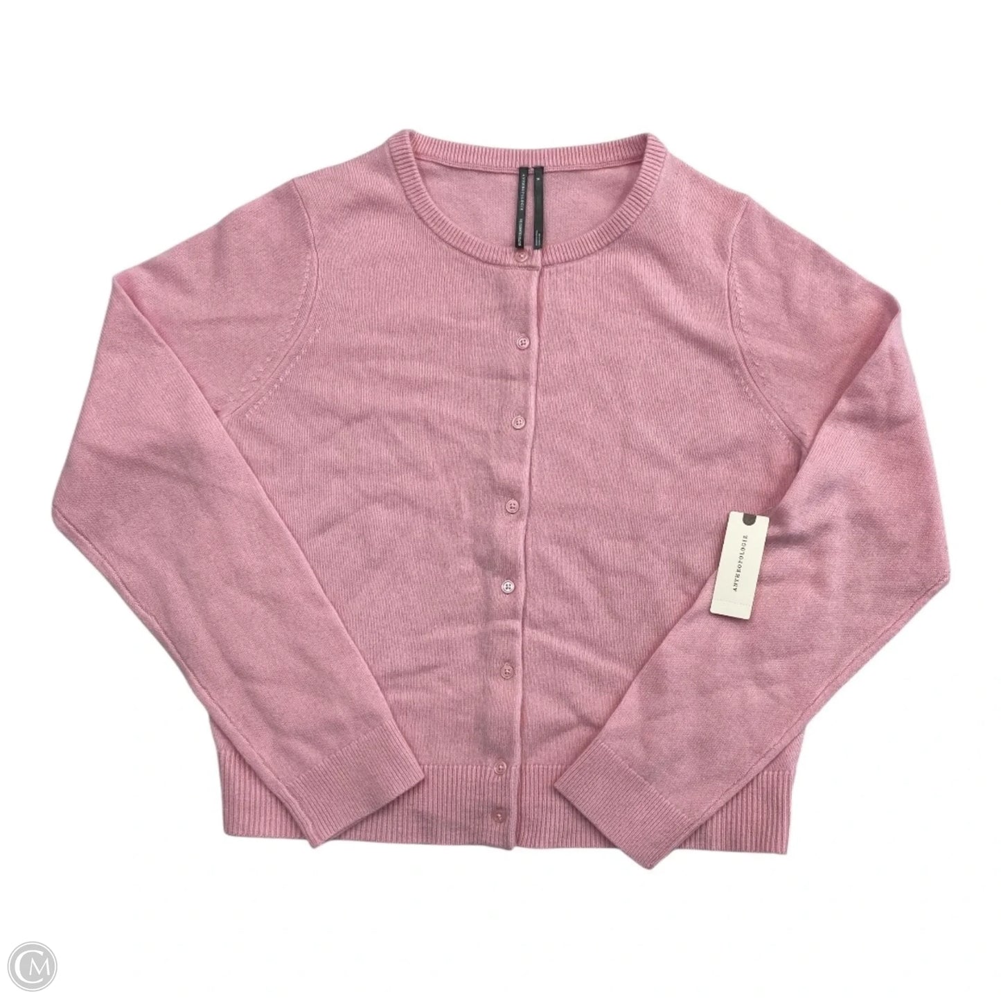 Sweater Cardigan Cashmere By Anthropologie In Pink, Size: M