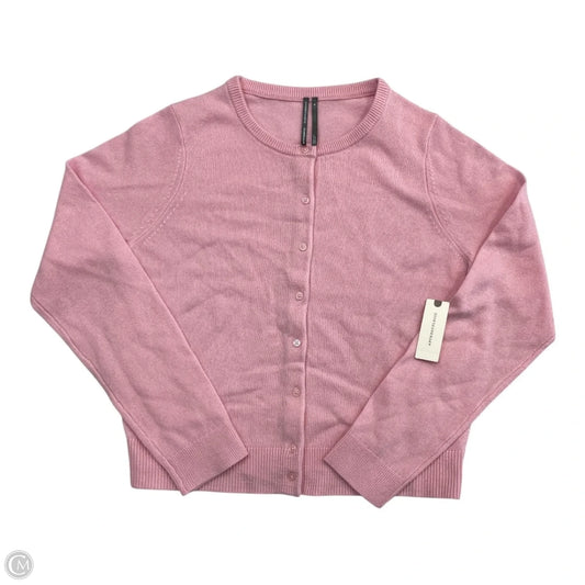 Sweater Cardigan Cashmere By Anthropologie In Pink, Size: M